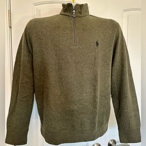 Polo Ralph Lauren Men's Green Zip-Up Sweater